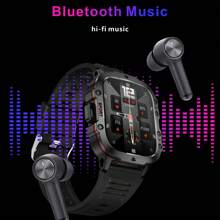 GUHUAVMI 1PC GUHUAVMI 2024 New Outdoor Durable Black Smart Watch Men's 3ATM Waterproof Sports Fitness Ai Voice Wireless Call Smart Watch Suitable For Android IOS