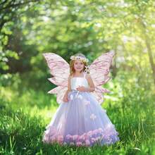 Fairy Wing For Girls Women Butterfly Wing For Halloween Costume Cosplay Christmas Birthday Present - Pink - View 5