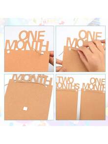 1st Birthday Photo Banner From Newborn To 12 Months, First Birthday Decorations Monthly Milestones Garland First Birthday Party Decoration, - Multicolor - View 4