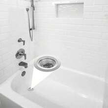 1 pieza Colador de acero inoxidable para fregadero, anti-obstrucción y anti-óxido, fácil instalación para cocina y baño - Multicolor - Ver 4