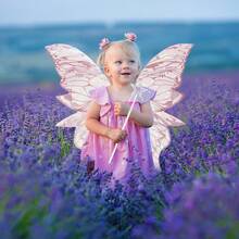 Fairy Wing For Girls Women Butterfly Wing For Halloween Costume Cosplay Christmas Birthday Present - Pink - View 6