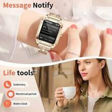 GUHUAVMI Women's Luxury Smart Watch (Answer/Dial Call), 1.59inch(4.03cm) Smart Watch For Android & IOS Phones, IP67 Water Resistant Fitness Watch, AI Voice Features For Women & Men