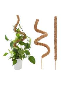 1 件装 苔藓杆 龟背竹植物支架 苔藓杆 龟背竹苔藓杆 适用于攀爬植物 柔性植物杆支架 植物桩 适用于室内植物 - 棕色 - 查看 2