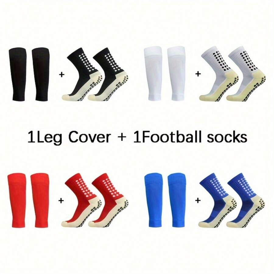 2 Pairs Kids Sports Compression Socks - Knee High Football Socks - Multicolor - View 1