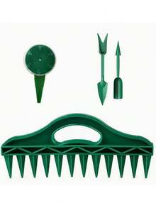 12-Hole Rapid Seed Planter + 5-Gear Adjustable Seed Planter, Waterproof Durable Plastic, Suitable For Vegetables And Flowers, Gardening Planting Tools | Straight Line Seeder | Ergonomic Handle. (Plastic Products Delivery May Have Minor Scratches Or Imperfections) - Multicolor - View 10