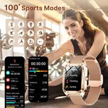 GUHUAVMI Women's Luxury Smart Watch (Answer/Dial Call), 1.59inch(4.03cm) Smart Watch For Android & IOS Phones, IP67 Water Resistant Fitness Watch, AI Voice Features For Women & Men