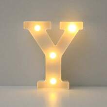 1pc DIY Illuminated Letter Light, 26 Letters And 10 Numbers Options, Suitable For Children Room, Nursery, Birthday, Holiday Decor, Girl's Room Decor, Home Decor, Engagement Party, Wedding, Birthday Party, Christmas Light, Home Bar Decor