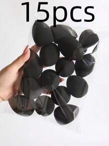 15pc Makeup Sponge, Random Shape, Suitable For All Skin Types, Latex-Free Multi-Purpose Makeup Sponge For Liquids, Creams And Powders, No Stripes, Smooth Make-Up Applications, Simple And Beautiful, Easy To Carry.