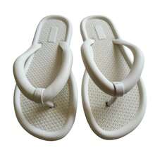 Women's Flip Flop Slippers Comfortable Non-Slip Various Colors - Blanco - Ver 4
