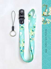 1 Pc 2-In-1 Detachable Halter And Wristlet Mobile Phone Lanyard - Multicolor - View 3