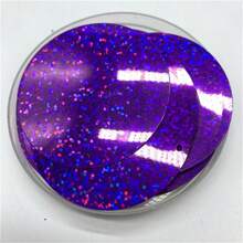 50 szt. 50 mm płaskie okrągłe cekiny z 1 otworem bocznym PVC płaskie okrągłe luźne cekiny paillettes szycie rękodzieło DIY ślubny wisiorek