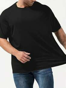 3pcs Men's Plus Size Mixed Color Mesh Sports Short Sleeve Shirts, Suitable For Home, Outdoor & Casual Wear