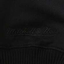 Mitchell & Ness 2024 Mitchell & Ness Brand Lifestyle Knitted Jacket/Hoodie, Knitted Pullover Hoodie MNRQAWTOHC010-BLK