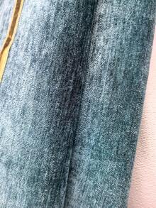 1pc Foil Stamped & Embossed Chenille Sofa Pad, Non-Slip,Universal Fit For All Seasons, American Casual Style, Full Coverage - Dark Green - View 6