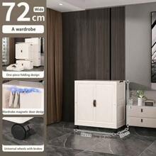 No Assembly Required Baby Simple Wardrobe, Children Clothes Storage Cabinet, Infant Plastic Closet, Bedroom Organizer