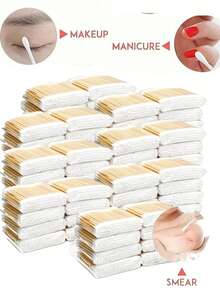 100/2000 Peças Cotonetes de Limpeza de Alta Qualidade de Duas Pontas, Cotonetes de Limpeza para Salão de Beleza, Cotonetes de Limpeza de Beleza de Madeira, Ferramentas de Beleza e Cuidados Pessoais, Cotonetes Redondos Descartáveis para Limpeza de Ouvido, Adequados para Limpeza de Ouvido e Nariz, Ferramentas de Beleza e Limpeza Multifuncionais, Ferramentas de Beleza de Alta Qualidade, Limpeza de Lápis de Olho e Esmalte de Unha, Para Maquiagem e Cuidados Pessoais, Ferramentas de Beleza Multifuncionais, Ferramentas de Maquiagem, Ferramentas de Limpeza, Cotonetes de Limpeza Doméstica, Remoção de Maquiagem, Limpeza de Ouvido, Acessórios de Ferramenta de Cuidados ao Ar Livre - Multicolorido - Visão 11