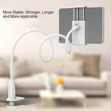 1 Stück flexibler, weicher Schlauchklemmen Handyhalter, multifunktionaler Handyständer kompatibel mit iPhone 8/7/6, verwendbar auf Bett oder Schreibtisch, kompatibel mit iPhone, Android Handy, Geschenk zu Geburtstag, Familie, Freunde, 360 Grad drehbar, Bett Faul Stand