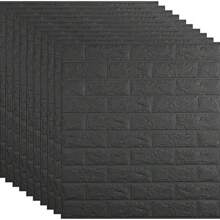 1/10/20 pièces Panneaux muraux 3D blancs auto-adhésifs, autocollants muraux en mousse pour la décoration de la maison, revêtement mural imperméable à l'eau facile à décoller et à coller, aspect de brique réaliste pour le salon, la chambre à coucher et la cuisine, construction légère et durable, parfait pour les projets d'amélioration de l'habitat en DIY