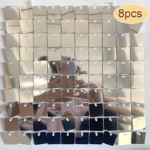 20PCS Shimmer Wall Backdrop Square Sequin Wall Panels Shimmer Backdrop Wall Decor , Birthday, Anniversary, Engagement And Bachelorette Decoration Party