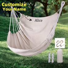 Customized Hanging Chair, Can Be Personalized With Your Own Name For Unique And Exclusive Feel, High-Quality Choice For Self-Use Or Gift-Giving, Comfortable Relaxation Gear Suitable For Both Indoor And Outdoor Use