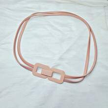 1 件金色双爪扣弹性女士腰带，休闲时尚春季金属链带，可搭配短裙夏季、学校秋季、秋季、万圣节 - 金色 - 查看 12