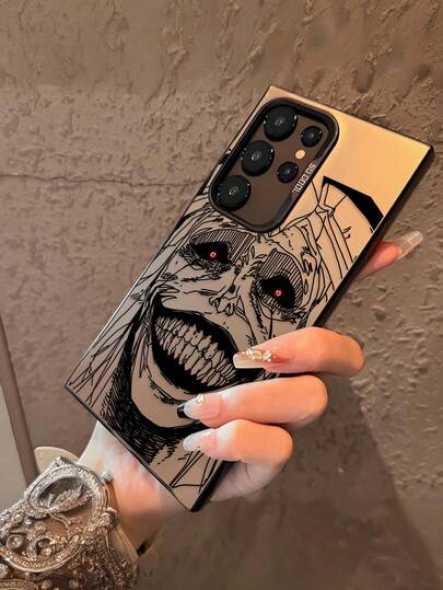 Mobilskal med tecknad anime, kompatibelt med 16 15 14 13 12 11 Pro Max X XR XSMAX 8 7 Plus Fallskyddande frostat bakstycke Vattentätt, stötsäkert, reptåligt