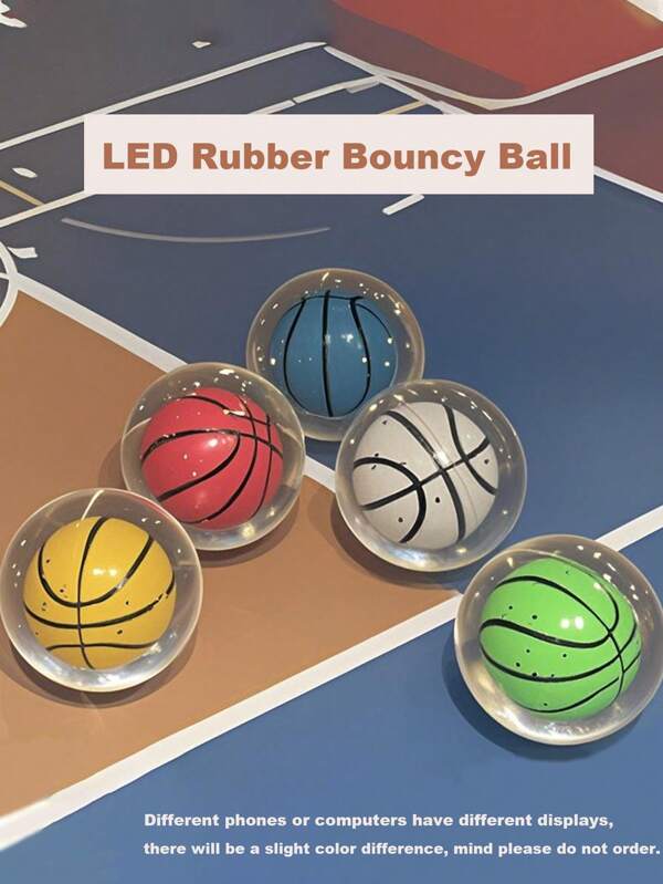 LED Basketball Bouncing Balls, Solid Bouncing Balls, Twister Bouncing Balls, Small Size Perfect Party Favors And Birthday Gifts!
