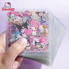Sanrio 50 adesivi PET di Hello Kitty e amici Sanrio - Design di cartoni animati e animali impermeabili, collezione di adesivi unica, adatta per album di ritagli, progetti fai-da-te, borracce, forniture scolastiche, ritorno a scuola