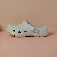 女士手术室透气凉鞋，夏季新款时尚百搭舒适软底拖鞋，厚底防滑休闲沙滩，简约清新拖鞋，防滑浴室拖鞋