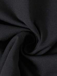 Hispanic Grandma & Mother's Day T-Shirt Printed T-Shirt, Short-Sleeved Crew Neck Casual Top, Suitable For All Seasons, Women's Wea - Black - View 3