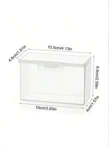 1pc Transparent Food Storage Box, Cheese Container, Refrigerator Onion Garlic Fruit Preservation Box, Flip-Top Butter Compartment Box, Kitchen Organizing Tool