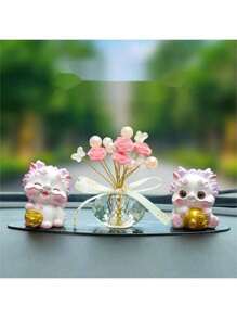 5 Peças Pingente de Rosa de Cristal Feita à Mão Criativa, Pingente de Tulipa, Pingente de Flor de Borboleta Apaixonada, Pingente de Decoração de Interior da Casa, Pingente de Mesa de Quarto, Ornamento Decorativo de Carro para Painel, Decoração de Feriado, Presente de Aniversário, Presente de Ano Novo, Presente de Casal do Dia dos Namorados