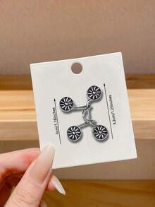 1pc Detachable Waist Buckle For Jeans, Adjustable Waistband Converter Buckle, Metal Brooch Waist Cincher