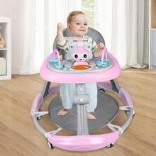 Baby Bumper - Andador para bebé, altura regulable, ayuda para caminar con capota, 67*67*79cm