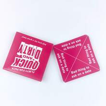 1pc "Quick And Dirty" Family Gathering Game Card,Fun Card Game,Party Board Games,Holiday Card Games - Watermelon Pink - View 8