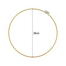 Lingkaran Logam untuk Bunga Ukuran 10-40cm, Bingkai DIY Karangan Bunga, Hiasan Gantung, Perlengkapan Dekorasi Pesta Pernikahan Musim Semi - MultiWarna - View 17