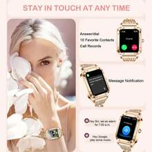 GUHUAVMI Women's Luxury Smart Watch (Answer/Dial Call), 1.59inch(4.03cm) Smart Watch For Android & IOS Phones, IP67 Water Resistant Fitness Watch, AI Voice Features For Women & Men