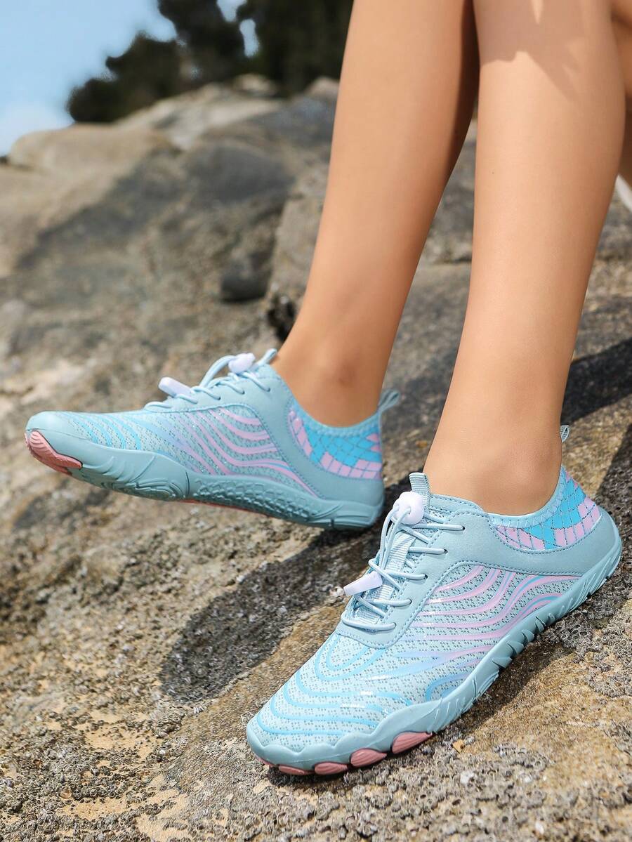 Unisex Swimming Shoes, Women's Water Shoes, Non-Slip, Lightweight, Suitable For Beach, Vacation, Travel, Camping, Party, Surfing, Fishing, Indoor Yoga, Fitness, Outdoor Ladies Summer Shoes, Barefoot Shoes, Water Sports Shoes - 粉月色 - 查看 1