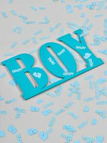 15/30/50g Gender Reveal Baby Foot Paper Scrap, Desktop Decoration Glitter Sprinkle Paper Scrap, Party Decoration, Baby Shower