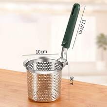 304 Stainless Steel Strainer Skimmer Ladle For Hot Pot, Noodles, Boiling, Kitchen Cooking - Multicolor - View 9