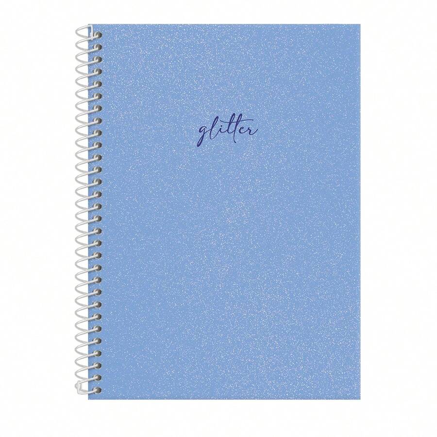 iscool Spot Glitter Colors Spiral Notebook For Girls - Xanh nhạt (Long lanh) - Xem 1