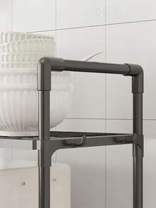 Carrito de Almacenamiento de 5 Niveles Multiusos para Cocina , Estante De Almacenamiento Multicapa Para Sala De Estar, Organizador de Especias - Negro - Ver 5