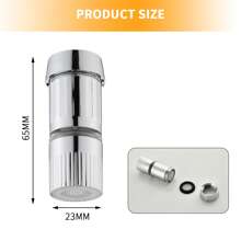 1pc Hydropower LED Faucet Light With Dual Function Temperature Control, 3 Color/7 Color Changing Water Tap Sprayer