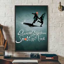 1 pieza Pintura en lienzo del cartel de la película "La eterna luminosidad de una mente sin recuerdos", decoración moderna para la pared del hogar, sala de estar, dormitorio o bar, sin marco