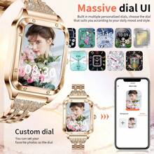 GUHUAVMI Women's Luxury Smart Watch (Answer/Dial Call), 1.59inch(4.03cm) Smart Watch For Android & IOS Phones, IP67 Water Resistant Fitness Watch, AI Voice Features For Women & Men