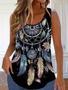 Bluse senza maniche da donna con design versatile e alla moda, leggere ed eleganti, adatte per casual, vacanze, ufficio, viaggi, estate - Nero - Visualizzare 2