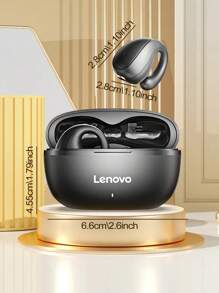 Lenovo Lenovo TC3403-Open Wireless Earphones, Clip-On Design, No Falling Off During Exercise, High-Definition Stereo Sound Quality, Directional Sound Transmission Technology, Call Noise Reduction, 24-Hour Battery Life, Compatible With Multiple Devices