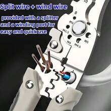 [9-In-1 Multi-Function Electrician Pliers] A Versatile Wire Stripper - 2024 Upgraded 9-In-1 Multi-Function Electrician Pliers, Wire Cutters, Wire Strippers, Wire Crimpers, Golden Metal Cutters, Manual Industrial-Grade Pliers For Wire Stripping, Crimping, And Electrical Work (1 Piece)