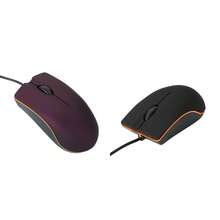Ratón con cable M20 de 1200 DPI, ratón de oficina con textura mate antideslizante para negocios, oficina y hogar en laptop - Negro - Ver 6