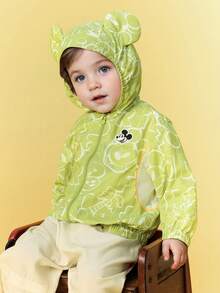 Balabala Baby Kids' Disney Hooded Windbreaker Lightweight Jacket With 3D Ears - Perfect For Boys & Girls